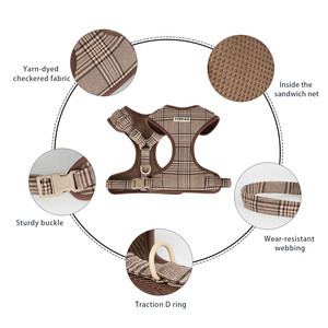 Juego de arnés de terciopelo de lujo para perros, diseño personalizado de oso de peluche para collar de Bulldogs franceses, razas de Sherba, transpirable, talla XS - Product Image 2