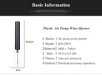 Ouvre-bouteille de vin en plastique, accessoires de bar de haute qualité, pompe à air, ouvre-bouteille de vin, 10 pièces