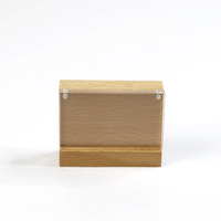 Bloc pour Table en bois, affichage de nom, panneau de prix, étiquette acrylique, cadre en bois, x 7x10 cm
