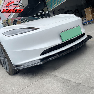 Convient pour Tesla Model 3 2024-2026, lèvre de pare-chocs avant style IKON, impression carbone brillant - Product Image 3