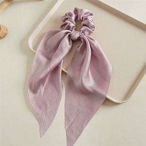 Scrunchies en Chiffon Double Couche pour Filles, avec Nœud en Ruban, Élastiques pour Cheveux, Accessoire de Mode - Product Image 4