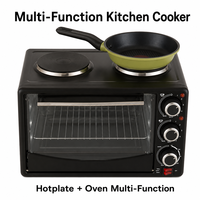 Four électrique compact 2-en-1 et plaque chauffante, appareil de cuisine de table compact, solutions CKD CBU pour les importateurs