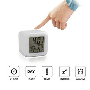 2025 Popular LED Digital <strong>Desk</strong> Alarm <strong>Clock</strong> with Wireless Charger Quartz Movement Traditional Design Sublimation Blank Table <strong>Clock</strong> - Product Image 5