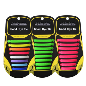 Lacci per <span class=keywords><strong>Scarpe</strong></span> Versatili per Adulti, Senza Necessità di Legare o Annodare, Design Piatto, Carta Nera con Colori - Product Image 1
