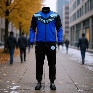 Conjunto Deportivo para Hombre de Sudadera con Capucha y Cierre y Pantalones Jogger, de Alta Calidad, Transpirable y Ligero, con Estampado para Otoño e Invierno, Estilo Urbano - Product Image 2