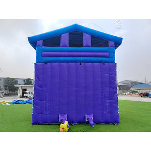 Castillo Inflable para Niños, Castillo Hinchable Comercial con Tobogán, Tobogán Inflable Morado con Doble Carril - Product Image 4