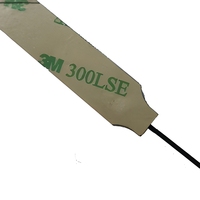 Antenne FPC interne 2,4 GHz 24x18mm 3,5dBi avec connecteur mâle pour module WiFi, modèle WiFi-FPC0022, montage adhésif