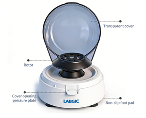 Mini <span class=keywords><strong>centrifugeuse</strong></span> clinique portable de laboratoire L-CMP7 de haute qualité, 2680xg RCF max, dispositif médical - Product Image 4