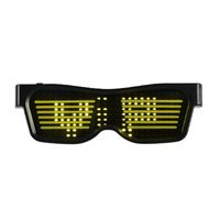 Lunettes intelligentes LED magiques, programmables par application, sans fil, BLE, lumineuses pour les fêtes
