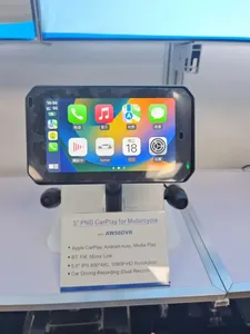 Açık 5 inç tam dokunmatik motosiklet Gps navigasyon Apple Carplay çift Lens Dvr kamera - Product Image 5