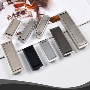 Zinc Alloy Square Recessed <strong>Pulls</strong> Flush Mount Concealed Handles for Kitchen Bathroom Dresser Drawer-Durable Eco-Friendly - Product Image 5