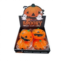 Giocattolo Antistress a Lenta Risposta, Realistico a Forma di Zucca per Halloween, Decorazione Squishy Stile Cibo