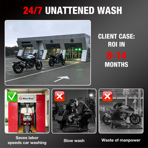 Machine de <span class=keywords><strong>lavage</strong></span> de motos entièrement automatique avec brosses rotatives, directement de l'usine, bon marché, haute qualité, facile à utiliser, personnalisable pour les ateliers - Product Image 5