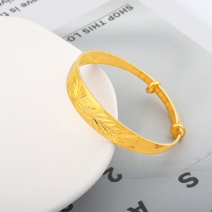 JXX JSZ-Z35A Open Cuff <b>Bangle</b> <b>Bracelet</b> 24K Gold Plated Different Irregular Shapes High Quality Fashion <b>Bangle</b> - Product Image 6