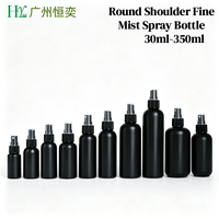 Flacon pulvérisateur anti-moustiques noir à brume fine en PE, 30ml, 50ml, 100ml, 200ml, 250ml, 300ml, petit vaporisateur en plastique, distributeur d'alcool