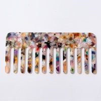 Peigne en acétate de cellulose recyclable de haute qualité couleur écaille de tortue classique pour un usage domestique redresser le ménage