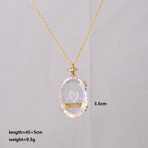 Collar con Colgante de Tarot Celestial Retro SongYi, Amuletos de Cobre con <span class=keywords><strong>Grabado</strong></span> de Sol y Luna, Joyería de Moda, Cadena Larga para Suéter - Product Image 6
