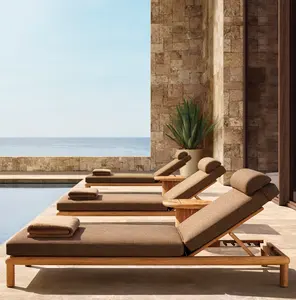 Sassanid Outdoor Artesanía excepcional Patio Muebles de jardín Hotel de lujo Muebles de exterior <span class=keywords><strong>Palma</strong></span> Juego de tumbona de teca maciza - Product Image 1