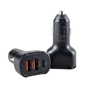 Harga Grosir Pabrik Pengisi Daya Mobil <span class=keywords><strong>3</strong></span> Port USB C PD 18W + <span class=keywords><strong>2</strong></span>,4 A Tipe C untuk Pengisi Daya Ponsel - Product Image 6