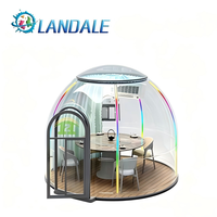 Dôme transparent en polycarbonate en promotion – Tente bulle transparente 2,7m, 4m, 6m, 8m pour glamping extérieur et dîners en restaurant