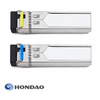 Módulo SFP de Fibra Única, Par 1G Gigabit WDM TX1310 RX1550 TX1550 RX1310 LC DDM 10km