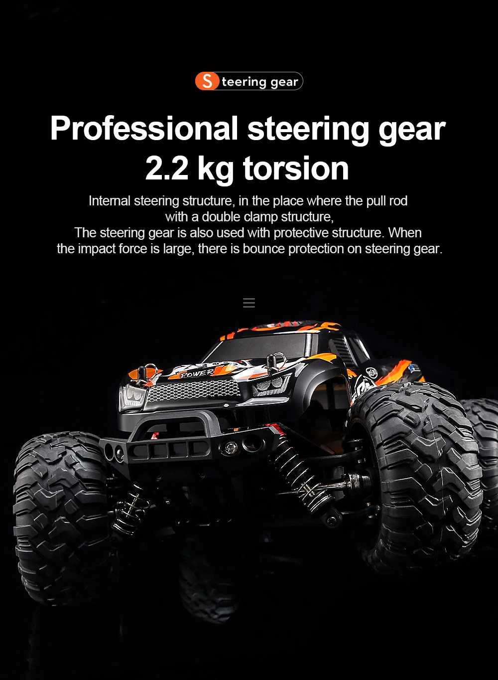 HOSHI N416 1/16 High Speed Truck 4WD 36KM/H Supersonic Monster Truck Off-Road Vehicle Electronic Toys Christmas gift Green