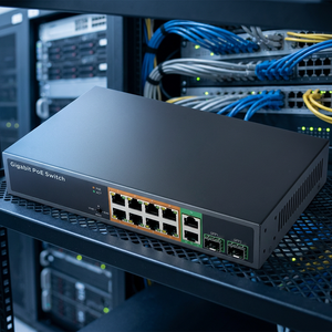 สวิตช์ PoE IEEE 802.3af-at แบบ 8 พอร์ต พร้อมช่อง SFP 2 ช่อง รองรับ 1G Ethernet VLAN SNMP QoS 150W - Product Image 3