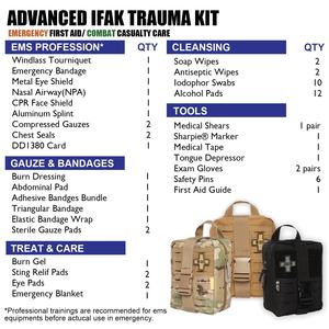 Rhino Rescue Tactical <span class=keywords><strong>Kit</strong></span> Urgence Camping Outdoor IFAK Pouch First Aid Survival <span class=keywords><strong>Kit</strong></span> Full <span class=keywords><strong>kit</strong></span> - Product Image 4