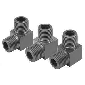 Raccord de tuyau en acier inoxydable COVNA 90 jours, 6000 psi, coude à 90 degrés, filetage NPT BSP G, filetage mâle - Product Image 3