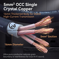 Câble Audio HIFI Audiophile 5mm² en Cuivre Monocristallin OFC, Fil Audio en Vrac 16MM OD pour Amplificateur et Haut-parleur, Vente en Gros