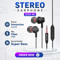 Harga Pabrik Earphone In-ear Berkabel 3.5mm HiFi IPX4 Tahan Air dengan Speaker & Mic untuk IPhone/Android