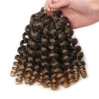 Estensioni per Trecce Sintetiche Pre-Twisted Passion Twist da 8 Pollici, Fibra Resistente al Calore, Tintura con Acqua Calda