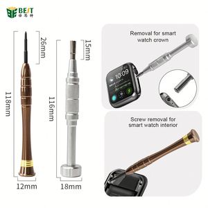 BST-8017 <span class=keywords><strong>Kit</strong></span> d'outils de réparation de montre bricolage 6-en-1 pour <span class=keywords><strong>Apple</strong></span> IWatch comprend un accessoire de lien de bande de tournevis à levier pour le démontage OEM - Product Image 2