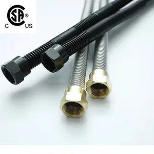 CSA波纹燃气灶连接器认可的不锈钢柔性气体连接器软管