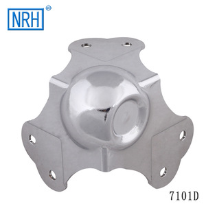 Protector de Esquinas Esférico Nrh Nahui Serie 71 para Cajas de Transporte y Cajas de Herramientas, Color Plateado - Product Image 5