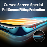 Protection d'écran pour Samsung S23 Ultra, film hydrogel TPU nano 2.5D, anti-choc, dureté 9H, découpe libre