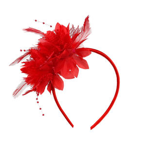 إكسسوارات شعر من الريش على شكل زهرة للكرنفال، عصابة رأس للحفلات والعروض - Product Image 5