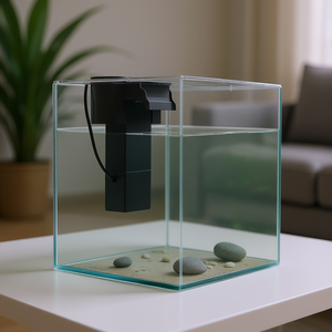 Aquarium intelligent auto-nettoyant Smart Arch Clear GPPS 3,5 gallons, style moderne pour bureau - Product Image 2