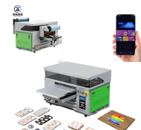 Imprimante jet d'encre UV DTF semi-automatique A3 pour XP600 4060, machine à étiquettes autocollantes en cristal, encre blanche, vernis, 2880 DPI, imprimante à rouleaux