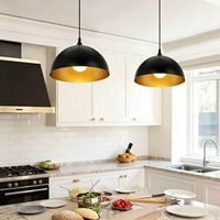 Luminaire suspendu en fer de style industriel nordique avec LED à intensité variable 3500K, pour restaurant, bar, café