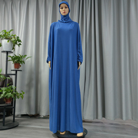 Jilbab pour femmes musulmanes, robe de prière une pièce, abaya à capuche, manches longues, vêtements islamiques, robe noire de Dubaï, robe saoudienne, robe turque, caftan modeste
