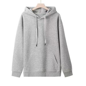 Sudadera con capucha de forro polar grueso, lisa, con logo bordable, venta al por mayor transfronteriza en stock - Product Image 4