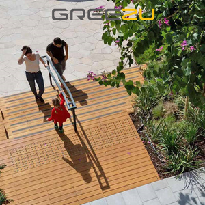 Plancher en bambou surélevé antidérapant pour l'extérieur, plancher extérieur pour plateformes <span class=keywords><strong>de</strong></span> visualisation, aménagement paysager et terrasse - Product Image 4