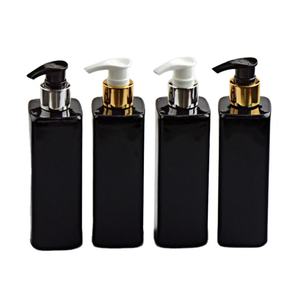 Botella de plástico cuadrada de 250ml con bomba de loción Gel de ducha y loción corporal para hoteles para uso de champú Aluminio electroquímico - Product Image 3