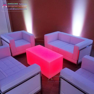 VIP sezione lumen illuminato rettangolo tavolino per narghilè locale notturno (CB1001) - Product Image 6