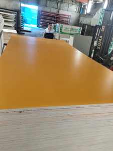 Patrón sólido de madera contrachapada con cara de <span class=keywords><strong>melamina</strong></span> de 18x1220x2440mm con estándares de emisión de formaldehído E1, pegamento decorativo para armario WBP - Product Image 4