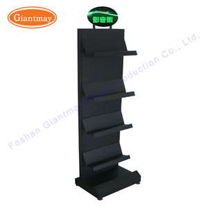 Vente en gros de présentoir à catalogue à double <span class=keywords><strong>colonne</strong></span> avec support rotatif pour <span class=keywords><strong>CD</strong></span> et DVD en métal pour magasin de détail - Product Image 4