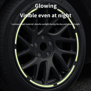 Pour Tesla <span class=keywords><strong>Model</strong></span> <span class=keywords><strong>3</strong></span> : Cache-moyeux lumineux à protection intégrale – Accessoires de protection modifiés pour roues de voiture - Product Image 4