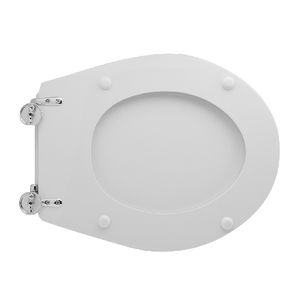 Hatria-Spea Nido Vase - Tapa de inodoro moderna de forma cuadrada con cierre suave, hecha de bambú, madera, PP, plástico y resina de urea para baño - Product Image 3