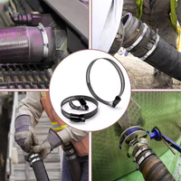 Kit d'assortiment de colliers de serrage en acier inoxydable 304 OEM, prix direct usine, pour la fixation des conduites de carburant et des tuyaux de refroidissement automobiles, haute qualité